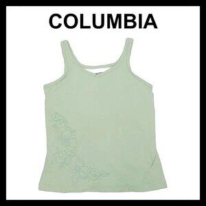 COLUMBIA Titanium light green active top